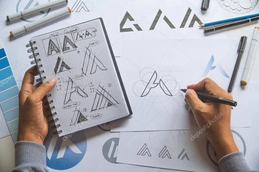 Proceso de identidad visual con moodboard y guías